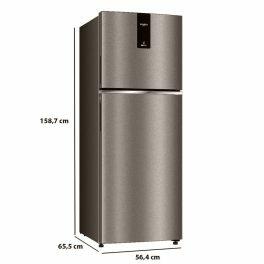 Whirlpool NEO DF278 PRM, 235 L 2 Star Frost Free Double Door Refrigerator, Freezer 56 Ltr, 10 Years Warranty on Compressor, Brushed Gold