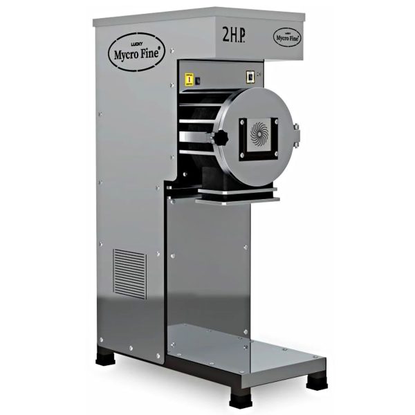 Mycrofine 2HP 2-in-1, 5 KG Grinding chamber with food grade stainless steel, 100% Copper Motor and 2-in-1 Hopper to Grind Spices, Steel