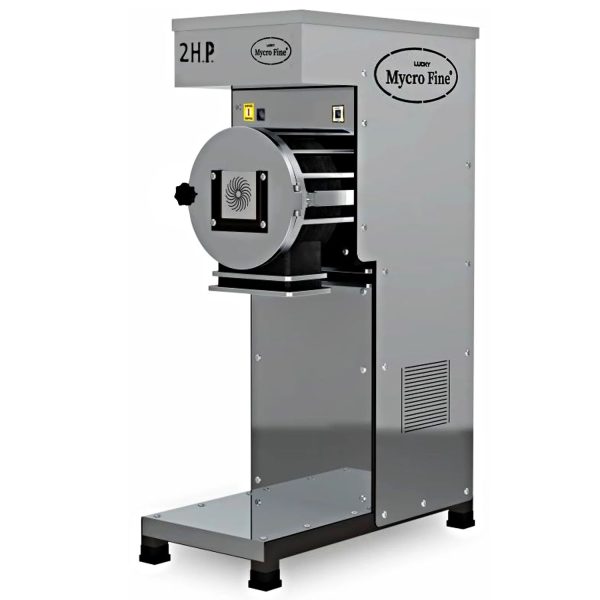 Mycrofine 2HP 2-in-1, 5 KG Grinding chamber with food grade stainless steel, 100% Copper Motor and 2-in-1 Hopper to Grind Spices, Steel