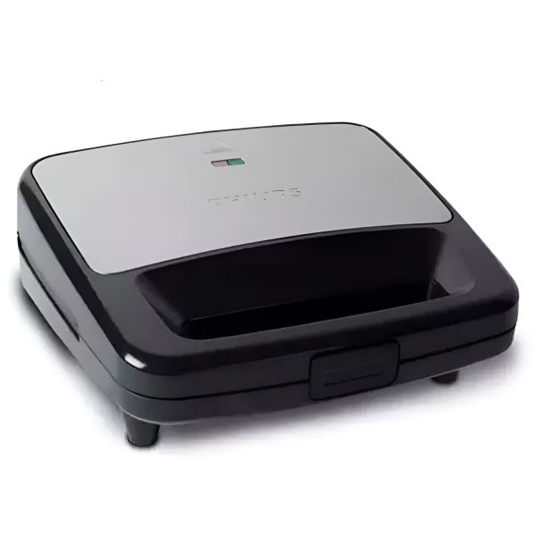 Philips HD2289/00, Panini Sandwich Maker with Non-Stick Plates, Light Indicator and Uniform Heat Dispersion, Black