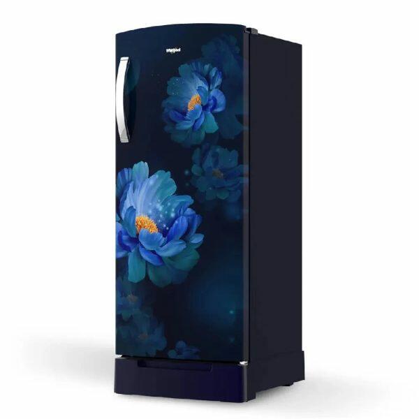 Whirlpool 215 IMPRO ROY, 192 L 3 Star Icemagic Pro Inverter Direct-Cool Single Door Refrigerator, With Base Drawer, Sapphire Peony