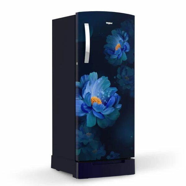 Whirlpool 215 IMPRO ROY, 192 L 3 Star Icemagic Pro Inverter Direct-Cool Single Door Refrigerator, With Base Drawer, Sapphire Peony