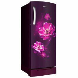 Whirlpool 215 IMPRO ROY, 192 L 4 Star, Icemagic Pro Inverter Direct-Cool Single Door Refrigerator, With Base Drawer, Purple Antelia