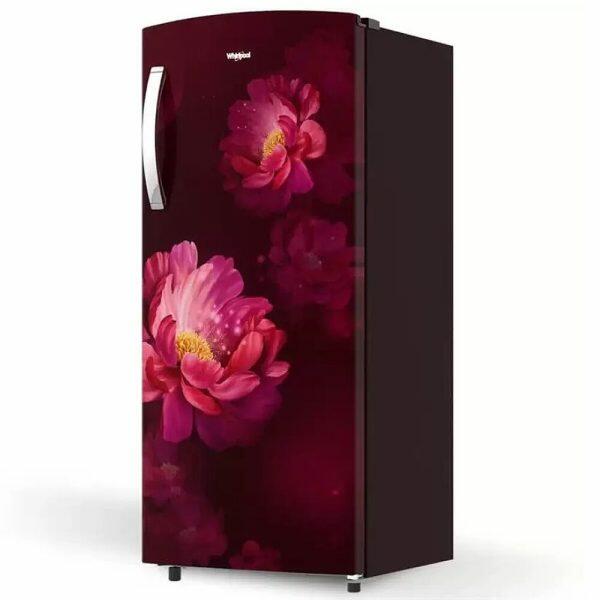 Whirlpool 215 IMPRO PRM, 192 L 3 Star Icemagic Pro Inverter Direct-Cool Single Door Refrigerator, Wine Peony
