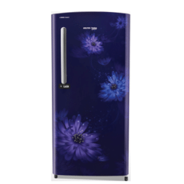 Voltas Beko RDC220B/W0DBE0M, 185 Litre 4 Star Single Door Refrigerator with Quick Freezer, Safe Box and Crisper Humidity Control, Dahile Blue