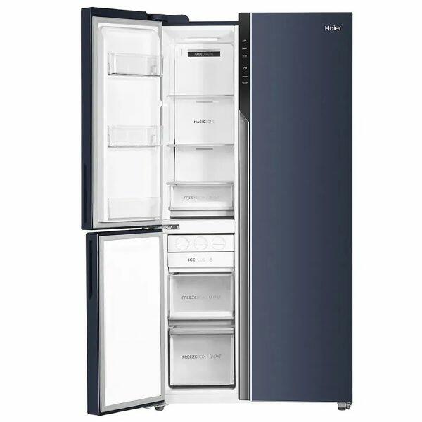 Haier HRT-683GK, 598 Litre Side by Side Refrigerator with Expert Inverter Technology and Digital Control Panel, Graphite Black