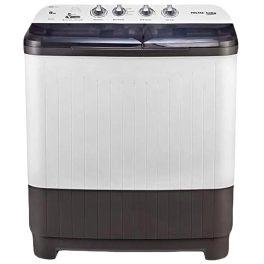 Voltas Beko WTT80DGRT, 8 KG Semi Automatic Machine with IPX4 Control Panel, 5 Star Rating, Fast Dry and Double Casette Filter, Grey