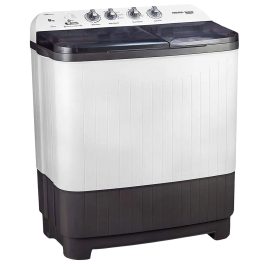 Voltas Beko WTT80DGRT, 8 KG Semi Automatic Machine with IPX4 Control Panel, 5 Star Rating, Fast Dry and Double Casette Filter, Grey