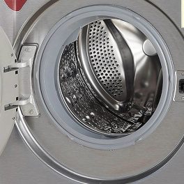 LG FHV1409ZWP, 9 KG 1400 RPM Fully Automatic Front Load Machine with AI Direct Drive Motor, Steam, Smart Diagnostics, Platinum Silver