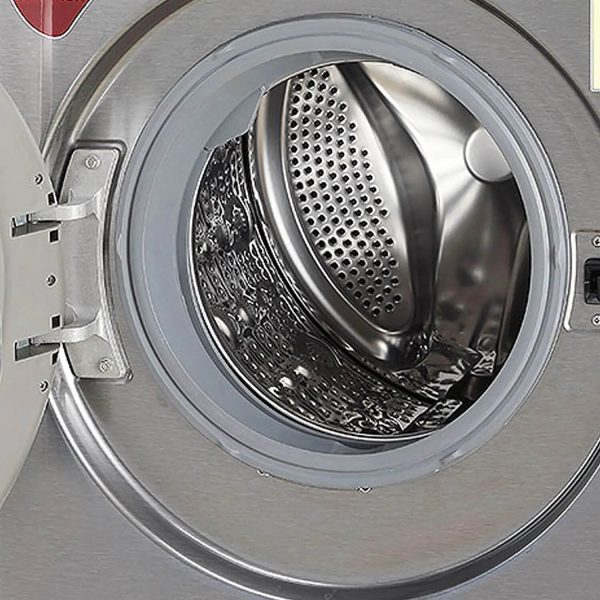 LG FHV1409ZWP, 9 KG 1400 RPM Fully Automatic Front Load Machine with AI Direct Drive Motor, Steam, Smart Diagnostics, Platinum Silver