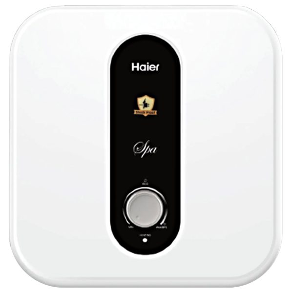 Haier ES10V-S1, 10 Litre Vertical Storage water Heater with Glass Lined Tank, 8 Bar Pressure and 4 Star Rating, White