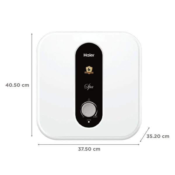 Haier ES10V-S1, 10 Litre Vertical Storage water Heater with Glass Lined Tank, 8 Bar Pressure and 4 Star Rating, White