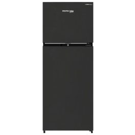 Voltas Beko 275 Litre 2 Star Double Door Refrigerator with Pro Smart Inverter Compressor, Big Vegetable Box with Crisper and Neo Frost Dual Cooling, Wooden Black, RFF295D60/XBRXDIXX