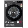LG FHV1408Z2M, 8 KG 1400 RPM Fully Automatic Front Load Machine with AI Direct Drive Motor, Steam, Smart Diagnostics, Middle Black