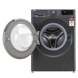 LG FHV1409Z4M, 9 KG 1400 RPM Fully Automatic Front Load Machine with AI Direct Drive Motor, Steam, Smart Diagnostics, Middle Black