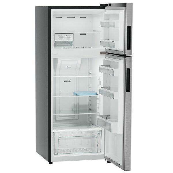 Liebherr TCPSIB 2411, 245L 2 Star inverter, Hot to Cool, Pocket Handle, Frost Free Double Door Refrigerator, 20 Years Warranty on Compressor, Freezer 51 L, Silver steel