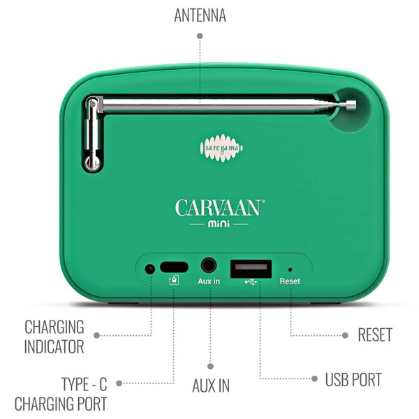 Saregama Carvaan Mini Hindi 2.0, Forest-Green