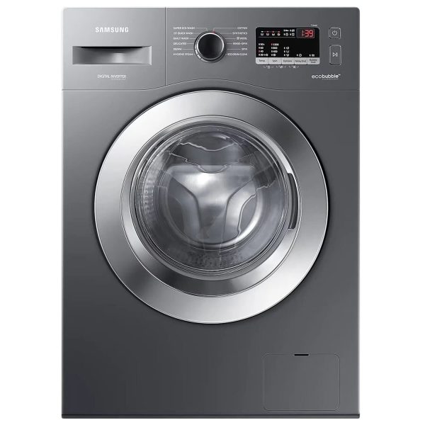Samsung WW70R22EKOX, 7 KG Fully Automatic Front Load Machine with Inverter Motor ,built in heater, 5 Star Rating and Diamond Drum, Redifined Inox