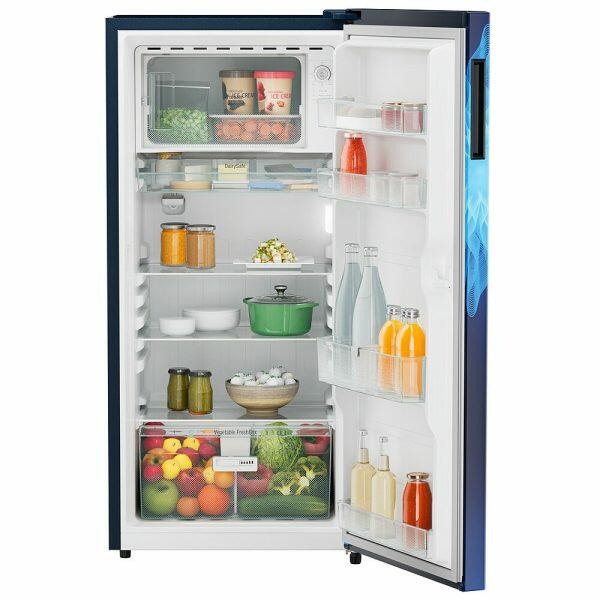 Liebherr DNPIME 1911, 191L 5 Star Inverter, Direct Cool Single Door Refrigerator, 20 Years Warranty on Compressor, Freezer 22 L, Blue Mystic