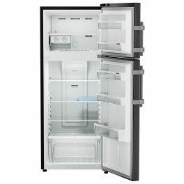 Liebherr TCLBSB 2411, 245L 2 Star inverter, Hot to Cool, Pocket Handle, Frost Free Double Door Refrigerator, 20 Years Warranty on Compressor, Freezer 51 L, Black Steel
