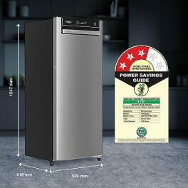 Whirlpool 215 VMPRO PRM 3S, 192 L 3 Star Vitamgic Pro Inverter Direct-Cool Single Door Refrigerator , Auto Defrost Technology, Alpha Steel