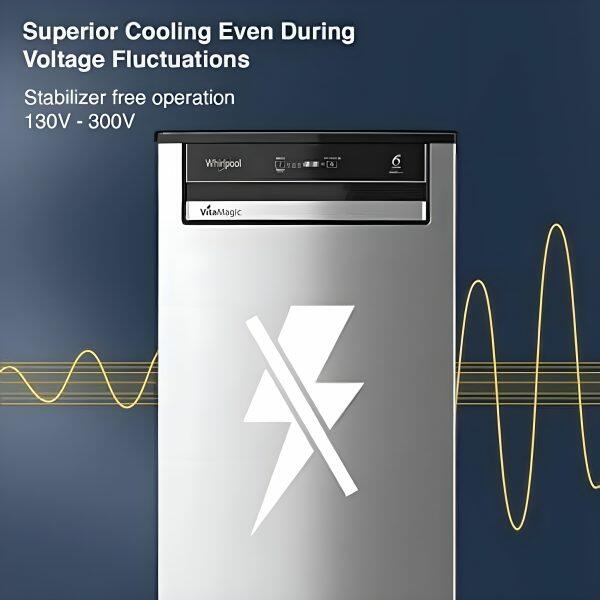 Whirlpool 215 VMPRO PRM 3S, 192 L 3 Star Vitamgic Pro Inverter Direct-Cool Single Door Refrigerator , Auto Defrost Technology, Alpha Steel