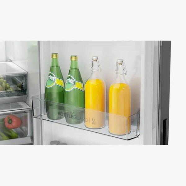 Haier HRB-2872PKG, 237 Litre 2 Star Bottom Mount Refrigerator with 8-in-1 Convertible, Black-Glass