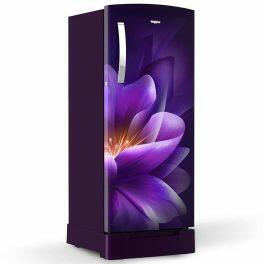 Whirlpool 215 IMPRO ROY, 192 L 3 Star Icemagic Pro Inverter Direct-Cool Single Door Refrigerator, With Base Drawer, Purple Forest