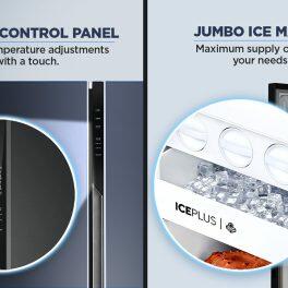 Haier HRT-683GK, 598 Litre Side by Side Refrigerator with Expert Inverter Technology and Digital Control Panel, Graphite Black