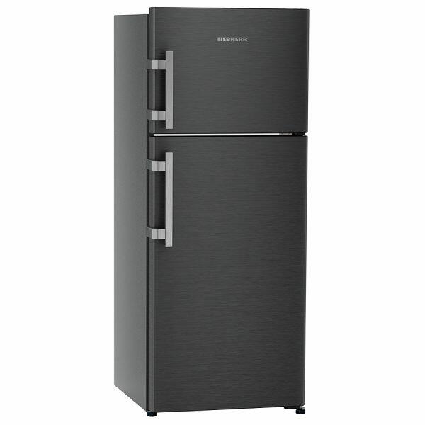 Liebherr TCLBSB 2411, 245L 2 Star inverter, Hot to Cool, Pocket Handle, Frost Free Double Door Refrigerator, 20 Years Warranty on Compressor, Freezer 51 L, Black Steel