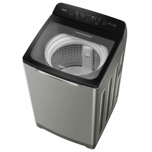 Haier HWM75-H678ES8, 7.5 KG Fully Automatic Top Load Machine with Storm Pulsator, Back Panel and Built-In Heater, Brown Grey