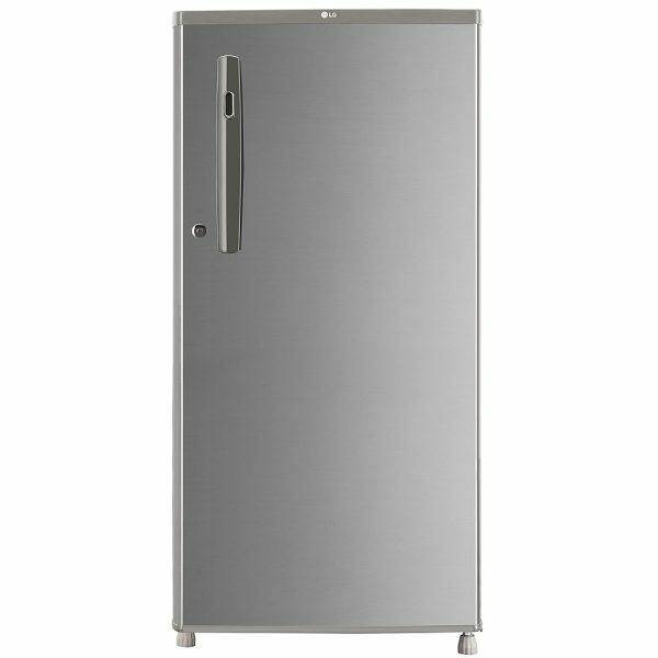 LG 185L 3 Star Single Door Refrigerator (GL B199OPZD, Shiny Steel)