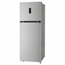 LG 322L 3 Star Double Door Refrigerator (GL-T342TPZX, Shiny Steel)