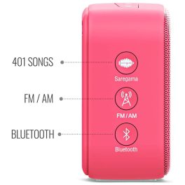 Saregama Carvaan Hindi Mini 2.0, Coral-Pink