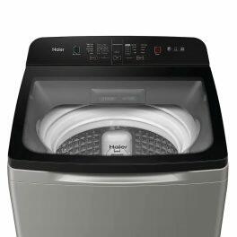 Haier HWM75-H678ES8, 7.5 KG Fully Automatic Top Load Machine with Storm Pulsator, Back Panel and Built-In Heater, Brown Grey