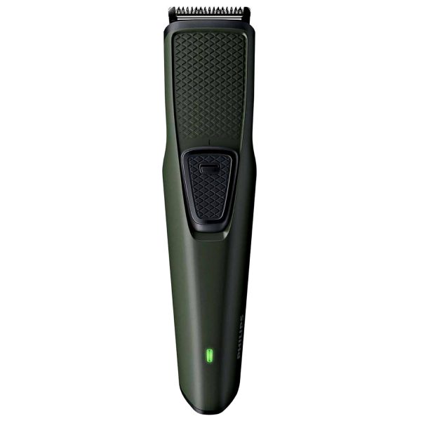 Philips BT1230/15, Small but Powerful Beard Trimmer with Stainless Steel Blades, USB Charging, with 30 Minutes Cordless Use, Black