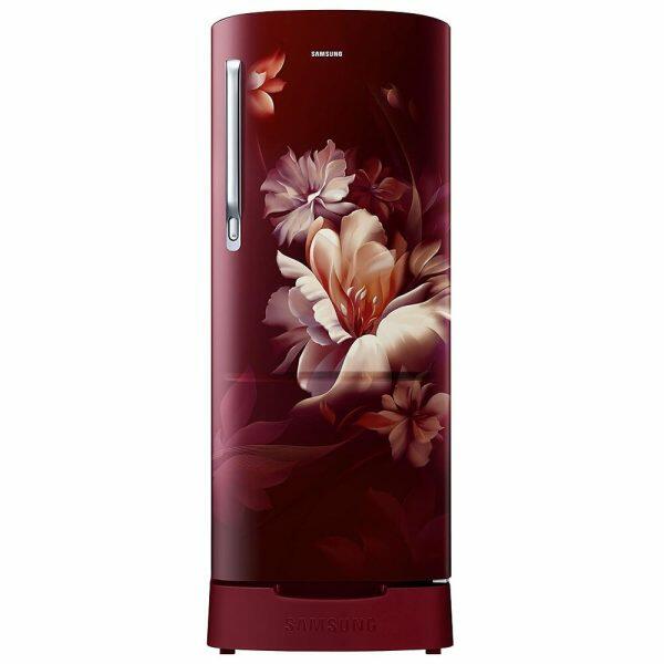 Samsung 183L 3 Star Single Door Refrigerator (RR20D1823RZ, Midnight Red)