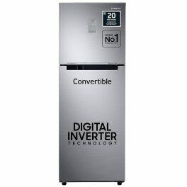 Samsung 236L 3 Star Double Door Refrigerator (RT28C3733SL, Clean Steel)