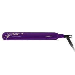 Philips BHS397, Hair Straightening Brush with Silk Protect Technology, Keratin Infused Cermaic Coating, 190 Degree and 210 Degree Temperature Setting with 1.6 Metre Cord, Violet
