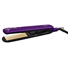 Philips BHS397, Hair Straightening Brush with Silk Protect Technology, Keratin Infused Cermaic Coating, 190 Degree and 210 Degree Temperature Setting with 1.6 Metre Cord, Violet
