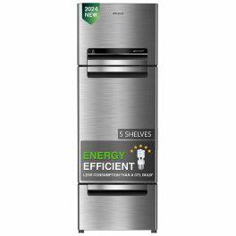 Whirlpool FP 283D PROTTON ROY, 228 Ltr, Frost Free Triple-Door Refrigerator, 10 Years Warranty on Compressor, Alpha STEEL