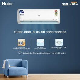 Haier HSU19E-TXW5BN 1.6 Ton 5 Star Inverter Heavy Duty AC with 7-in-1 Convertible, White