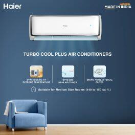 Haier HS14E-TXS5BN 1 Ton 5 Star Heavy Duty Inverter AC 7-in-1 Convertible, White