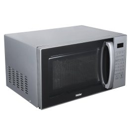 Haier HIL2201CSSH, 22 Litre Convection Microwave with Auto Cook Menu, Combination Menu, Defrost Function and Special kids Menu, Silver