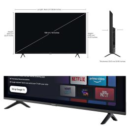 Panasonic 43inch Smart Google TV with Dolby Digital and Google Voice Assistant, Black, 43MS680