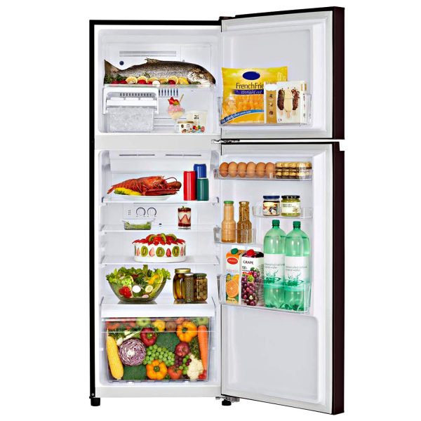 Toshiba GR-AG36INXB, 305L 2Star Double Door Refrigerator, Brown