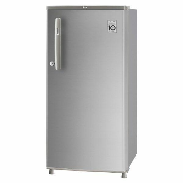 LG 185L 3 Star Single Door Refrigerator (GL B199OPZD, Shiny Steel)