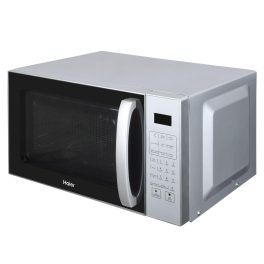 Haier HIL2201CSSH, 22 Litre Convection Microwave with Auto Cook Menu, Combination Menu, Defrost Function and Special kids Menu, Silver