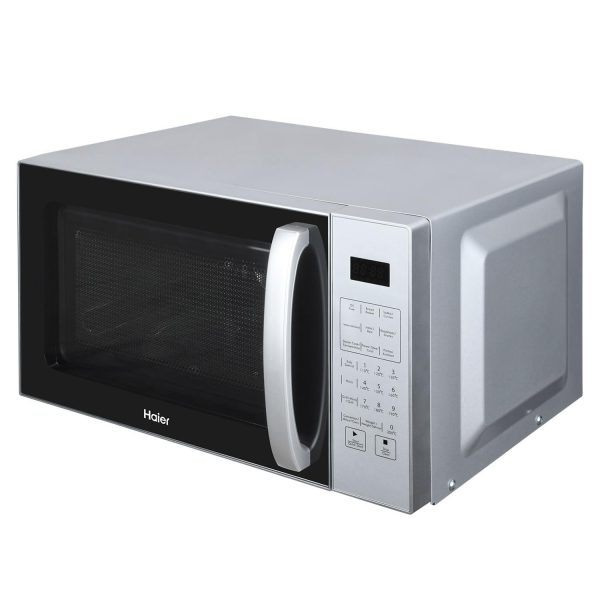 Haier HIL2201CSSH, 22 Litre Convection Microwave with Auto Cook Menu, Combination Menu, Defrost Function and Special kids Menu, Silver