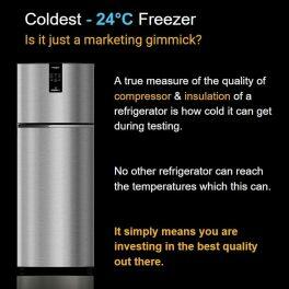 Whirlpool IFPROINVCNV278, 235L 2 Star Intellifresh Pro Convertible Frost Free Double-Door Refrigerator, 10 Years Warranty on Compressor, ILLUSIA STEEL